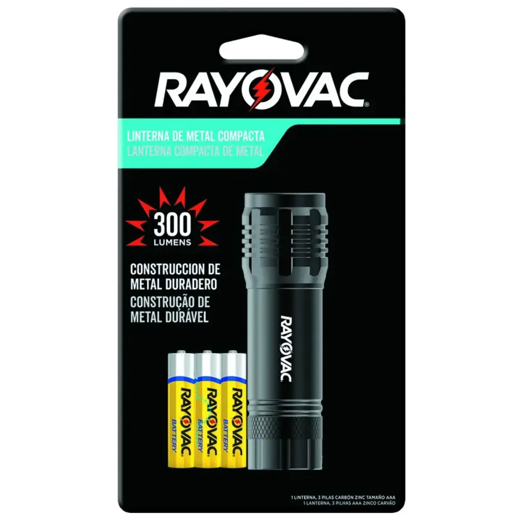 Linterna Rayovac Metal 50l+3AAA