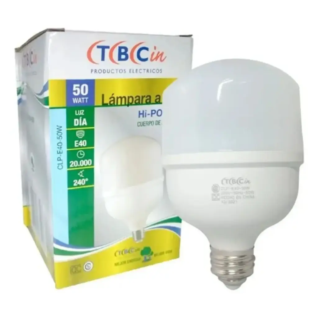 Lampara Tbcin Power Led 50w E40/E27 Luz Fria