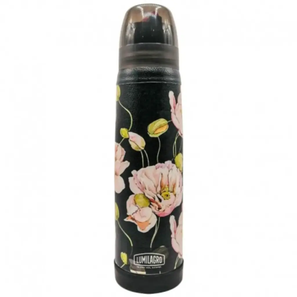 Termo Lumilagro Luminox 376 1 litro Forrado Flor