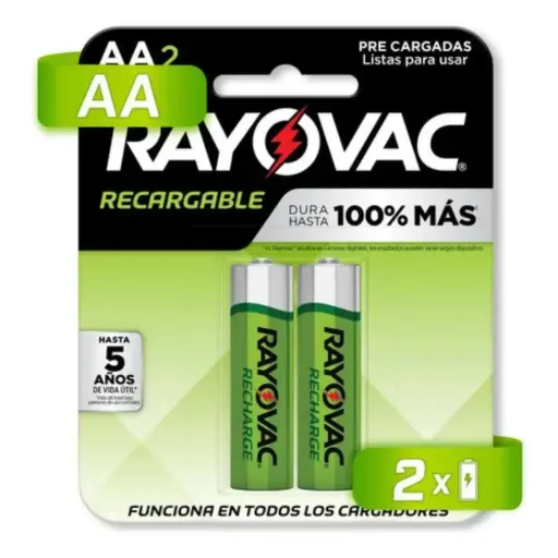 [R20] Pila AA Rayovac Recargable 1350mah