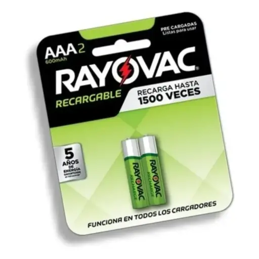 [R34] Pila AAA Rayovac Recargable 600mah