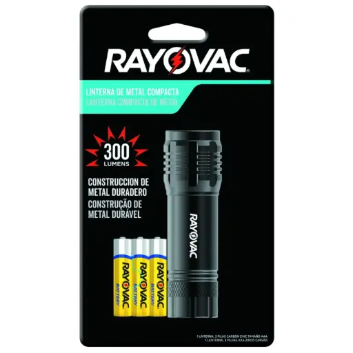 [ELE39] Linterna Rayovac Metal 50l+3AAA