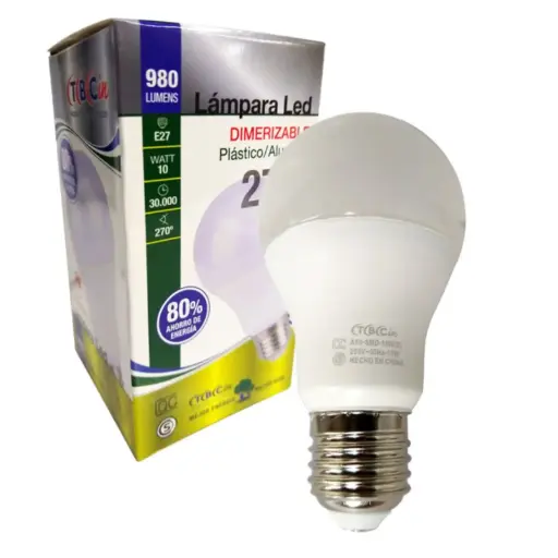 [85235C] Lampara Tbcin Blanca 10w Led E27 Luz Calida
