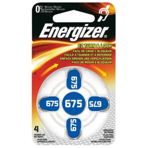 [EBA10] Bateria Energizer Audiologia 675 blister x 8