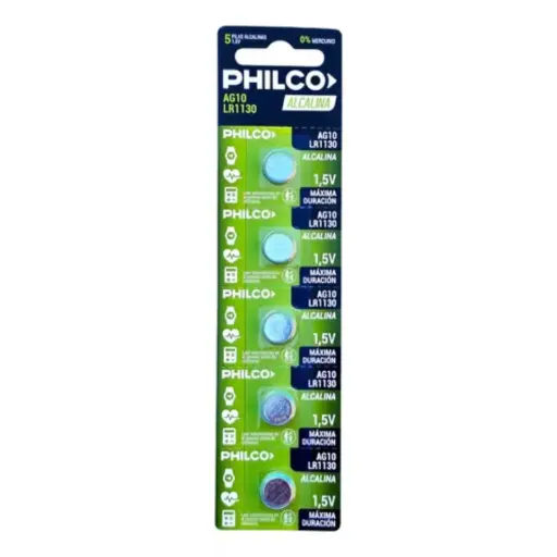 [PHI54] Bateria LR1130 1.5v Philco (389/lr54)